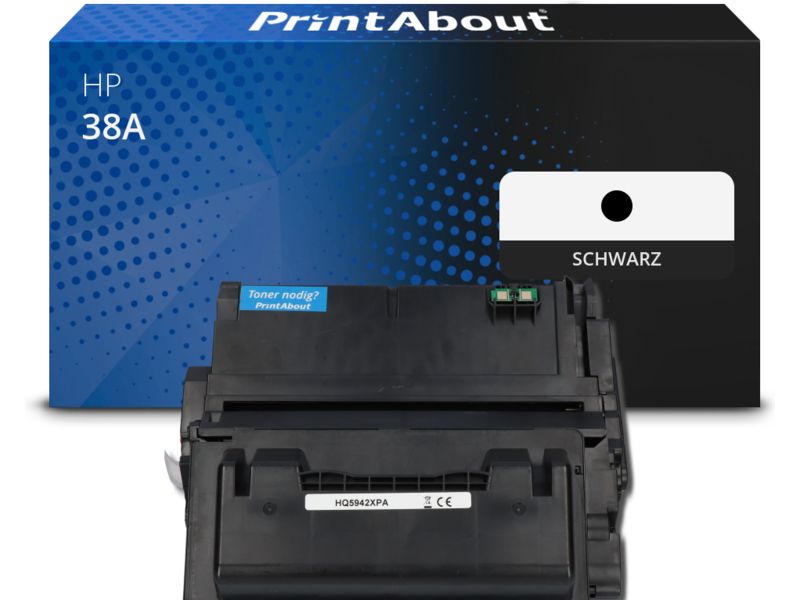 PrintAbout Toner 38A (Q1338A) Schwarz für HP