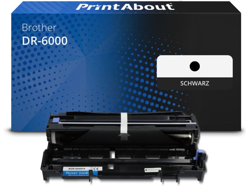 PrintAbout Trommel DR-6000 Schwarz für Brother