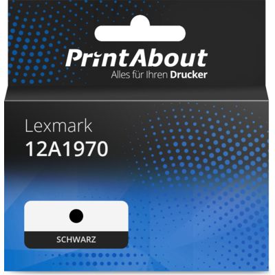 Druckerpatrone kompatibel mit Lexmark 12A1970 - Schwarz
