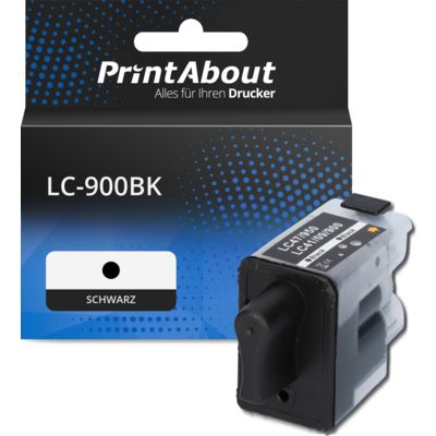 Druckerpatrone kompatibel mit Brother LC-900BK - Schwarz