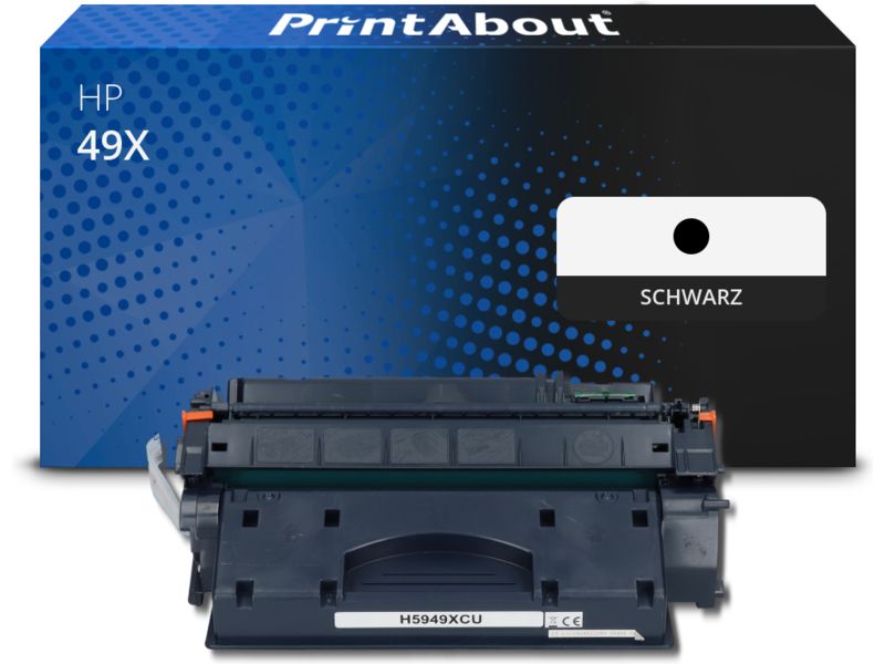 PrintAbout Toner 49X (Q5949X) Schwarz Hohe Kapazität für HP