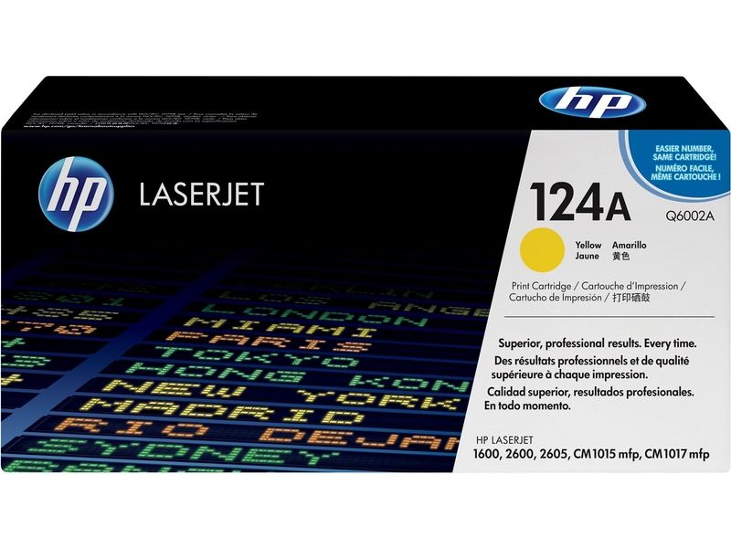 HP 124A (Q6002A) - Gelb - Toner