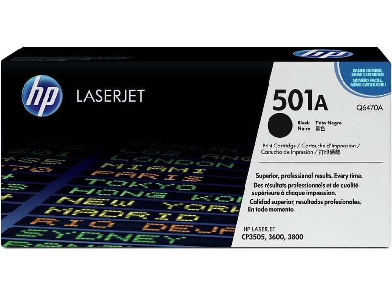 HP 501A (Q6470A) - Schwarz - Toner