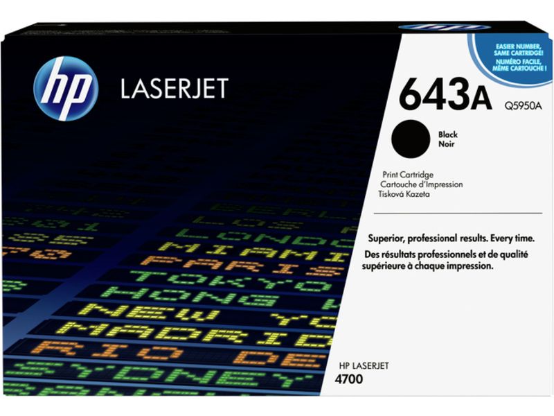 HP 643A (Q5950A) - Schwarz - Toner