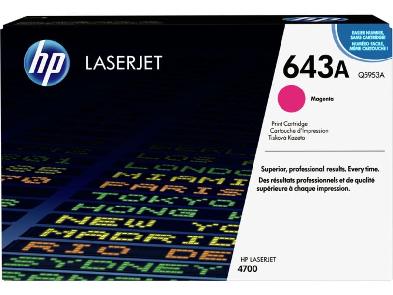 HP 643A (Q5953A) - Magenta - Toner Image
