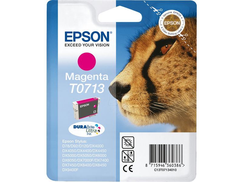 Epson T071 (C13T07134010) - Magenta - Druckerpatrone
