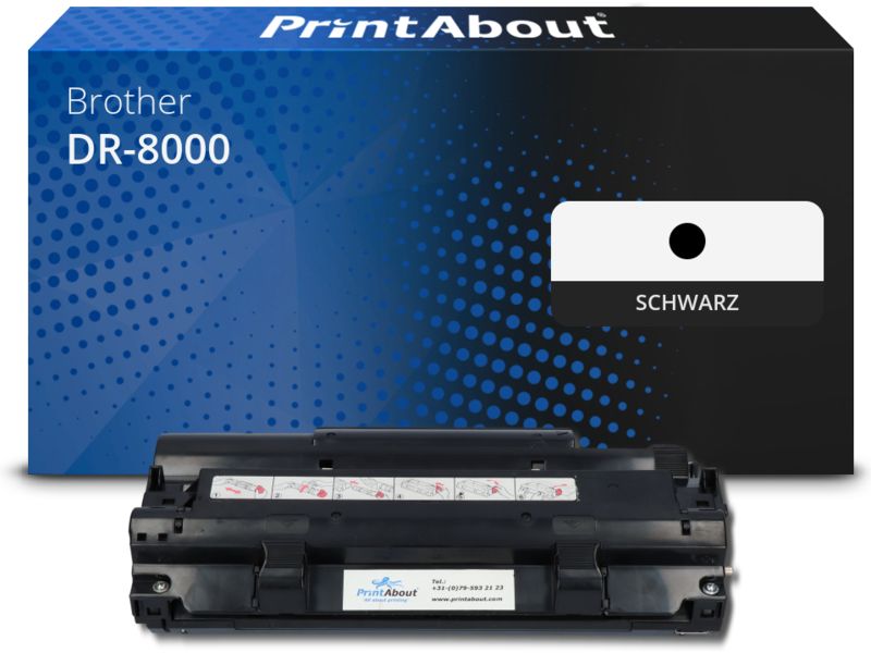 PrintAbout Trommel DR-8000 Schwarz für Brother