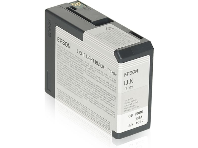 Epson T580 (C13T580900) - Helles Hellschwarz - Druckerpatrone