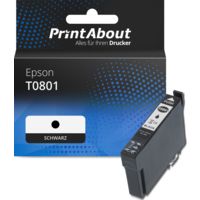 Druckerpatrone kompatibel mit Epson T0801 - Schwarz
