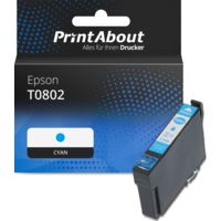 Druckerpatrone kompatibel mit Epson T0802 - Cyan