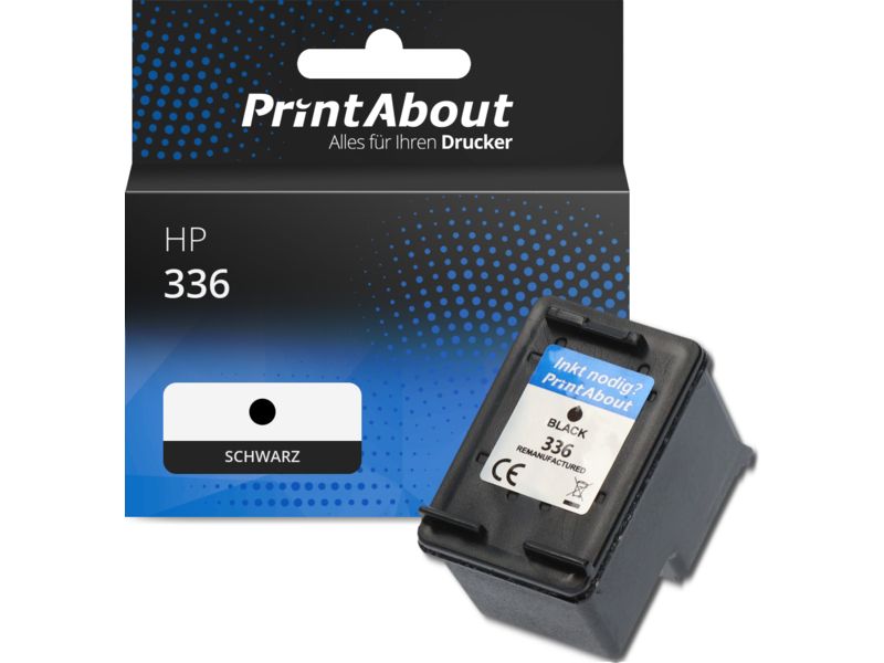 PrintAbout Druckerpatrone 336 (C9362EE) Schwarz für HP