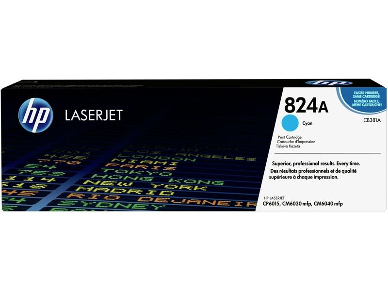 HP 824A (CB381A) - Cyan - Toner Image