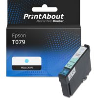 Druckerpatrone kompatibel mit Epson T079 (C13T07954010) - Hellcyan