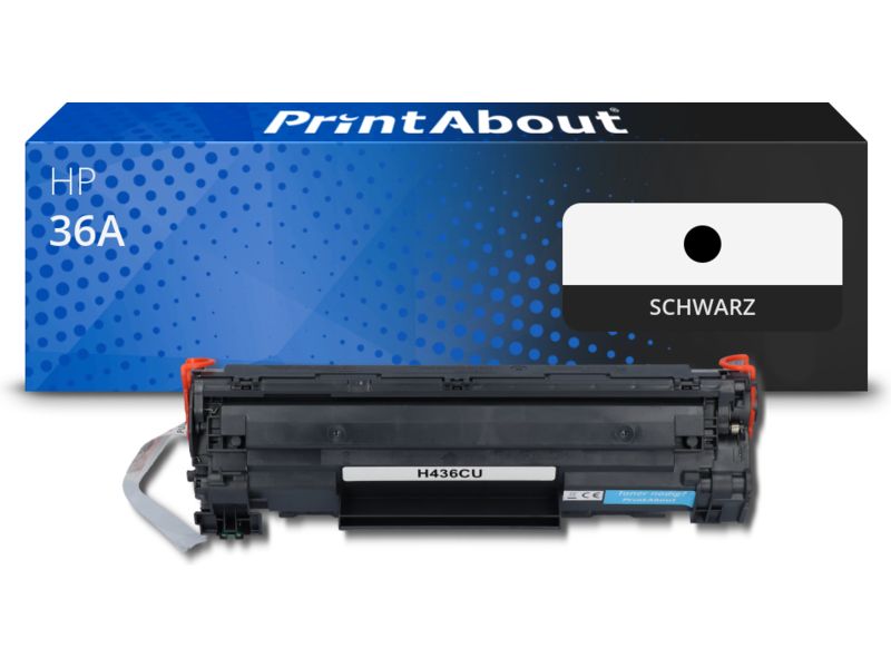PrintAbout Toner kompatibel mit HP 36A (CB436A) - Schwarz