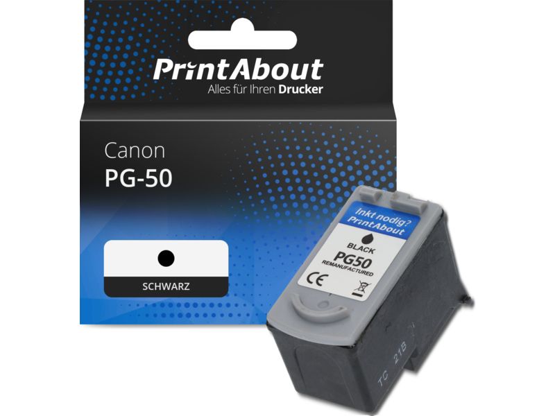 PrintAbout Druckerpatrone kompatibel mit Canon PG-50 - Schwarz Image
