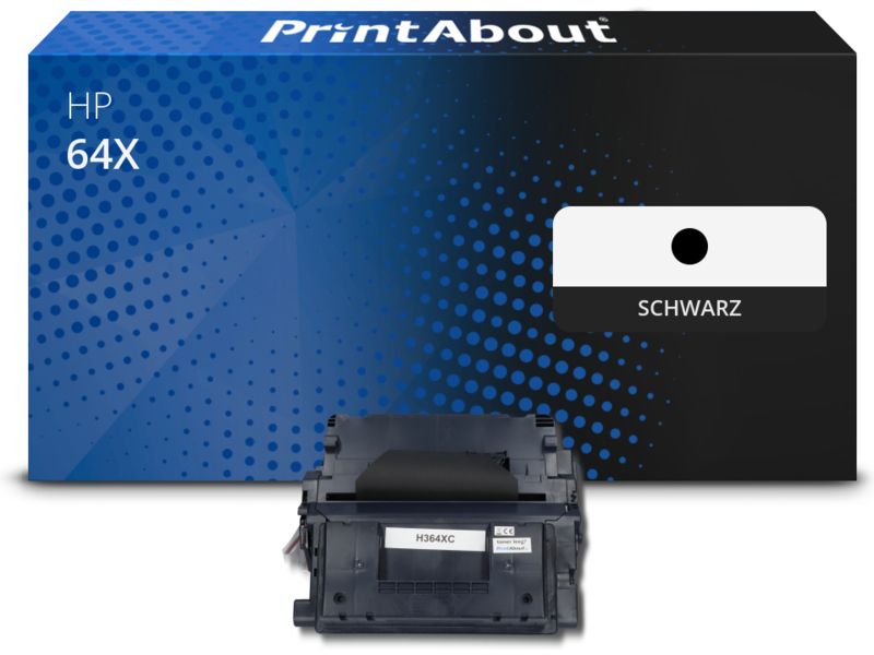 PrintAbout Toner 64X (CC364X) Schwarz Hohe Kapazität für HP