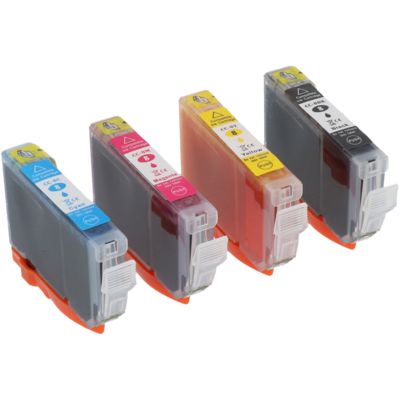 Druckerpatrone kompatibel mit Canon CLI-8BK - 4-farbig - Multipack
