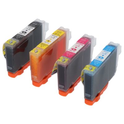 Druckerpatrone kompatibel mit Canon CLI-8BK - 4-farbig - Multipack
