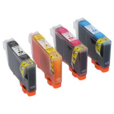 Druckerpatrone kompatibel mit Canon CLI-8BK - 4-farbig - Multipack