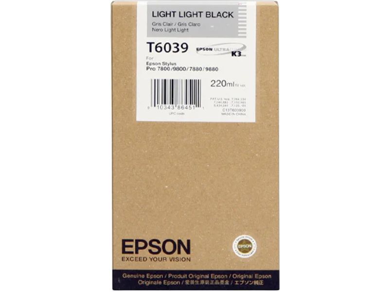 Epson T6039 - Helles Hellschwarz - Druckerpatrone Image