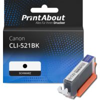Druckerpatrone kompatibel mit Canon CLI-521BK - Schwarz