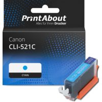 Druckerpatrone kompatibel mit Canon CLI-521C - Cyan