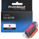 Druckerpatrone kompatibel mit Canon CLI-521M - Magenta
