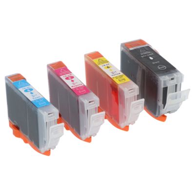Druckerpatrone kompatibel mit Canon BCI-5BK - 4-farbig - Multipack