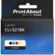 Druckerpatrone kompatibel mit Canon CLI-521BK - 4-farbig - Multipack