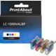 Druckerpatrone kompatibel mit Brother LC-1000VALBP - 4-farbig - Multipack