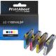 Druckerpatrone kompatibel mit Brother LC-1100VALBP - 4-farbig - Multipack