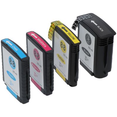 Druckerpatrone kompatibel mit HP 88XL (C9396AE) - 4-farbig - Hohe Kapazität - Multipack