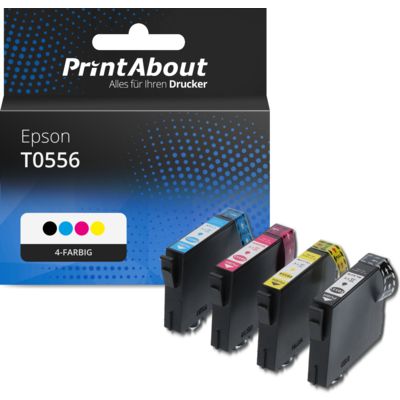 Druckerpatrone kompatibel mit Epson T0556 - 4-farbig - Multipack