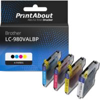 Druckerpatrone kompatibel mit Brother LC-980VALBP - 4-farbig - Multipack