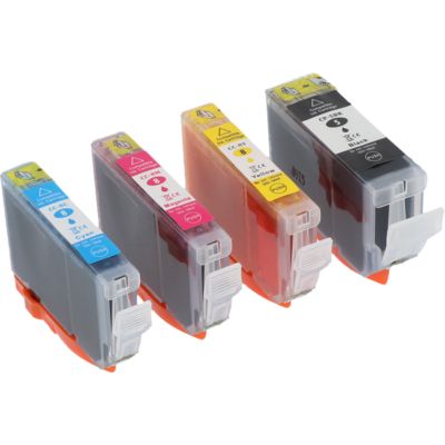 Druckerpatrone kompatibel mit Canon PGI-5BK 4-kleuren - 4-farbig - Multipack