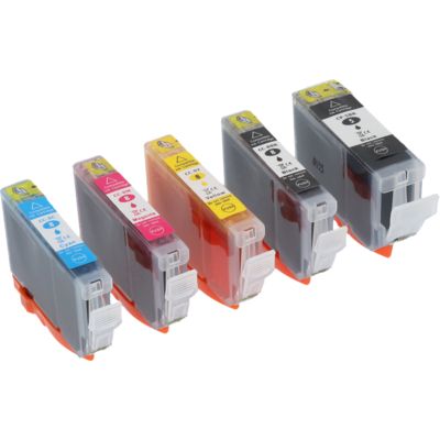 Druckerpatrone kompatibel mit Canon PGI-5BK - 5-farbig - Multipack
