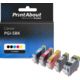 Druckerpatrone kompatibel mit Canon PGI-5BK - 5-farbig - Multipack