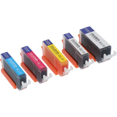 Druckerpatrone kompatibel mit Canon PGI-520/CLI-521 BK/CMYK - 5-farbig - Multipack