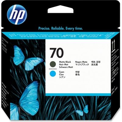 HP 70 (C9404A) - Schwarz + Cyan - Druckkopf