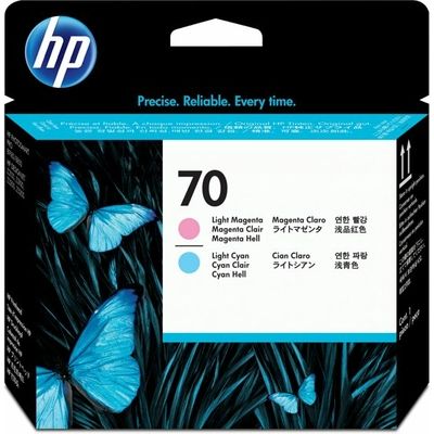 HP 70 (C9405A) - Hellcyan + Hellmagenta - Druckkopf