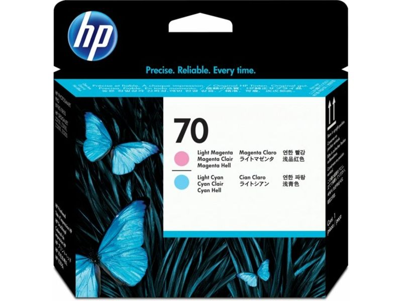 HP 70 (C9405A) - Hellcyan + Hellmagenta - Druckkopf