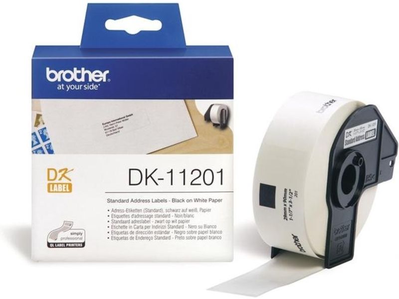Brother DK-11201 - (29 mm x 90 mm) - Schwarz auf weiß - Etikett