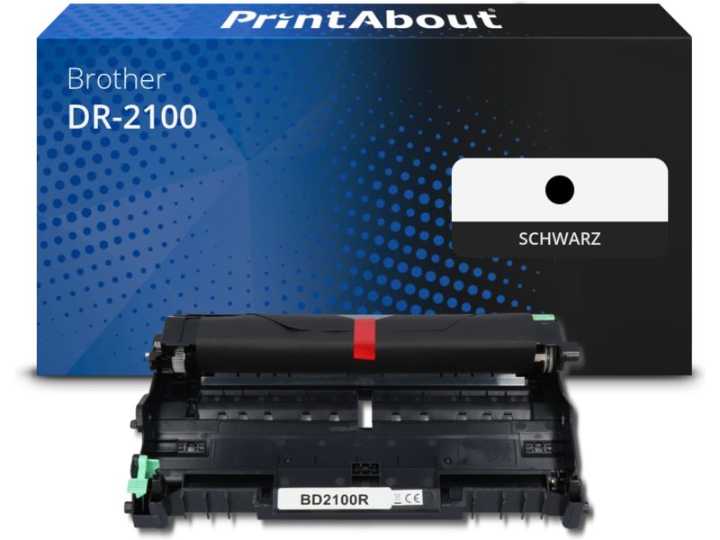 PrintAbout Trommel DR-2100 Schwarz für Brother