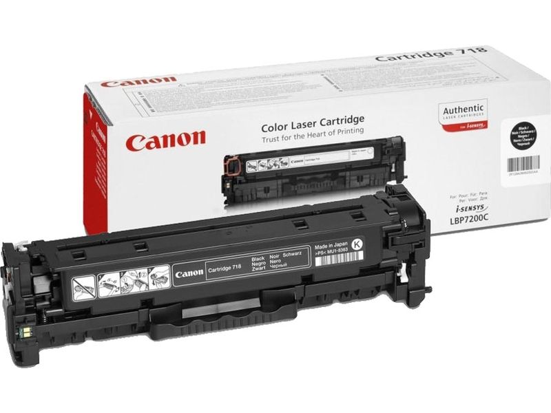 Canon 718 BK - Schwarz - Toner