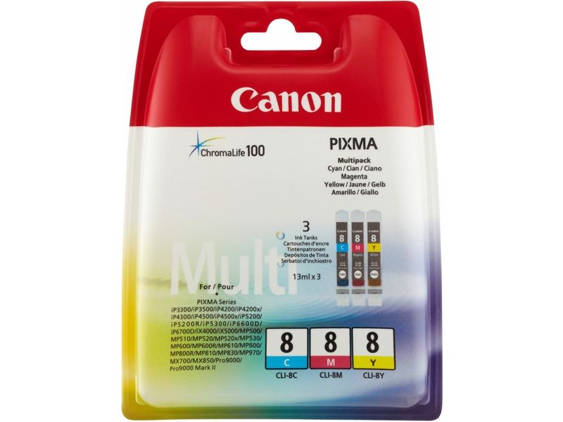 Canon CLI-8C/M/Y - 3-farbig - Druckerpatrone - Multipack