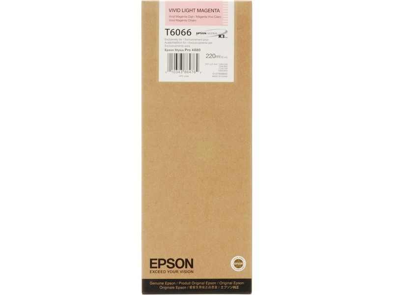 Epson T6066 (C13T606600) Druckerpatrone = Hellmagenta