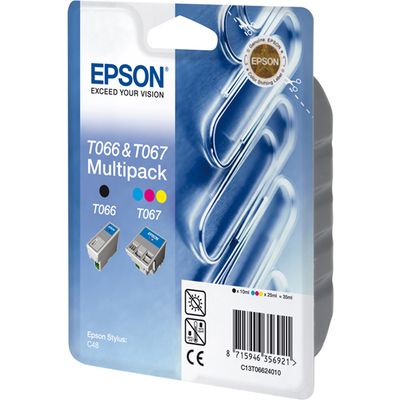 Epson T06624010 (T066 + T067) - Schwarz + 3 Farben - Druckerpatrone - Multipack