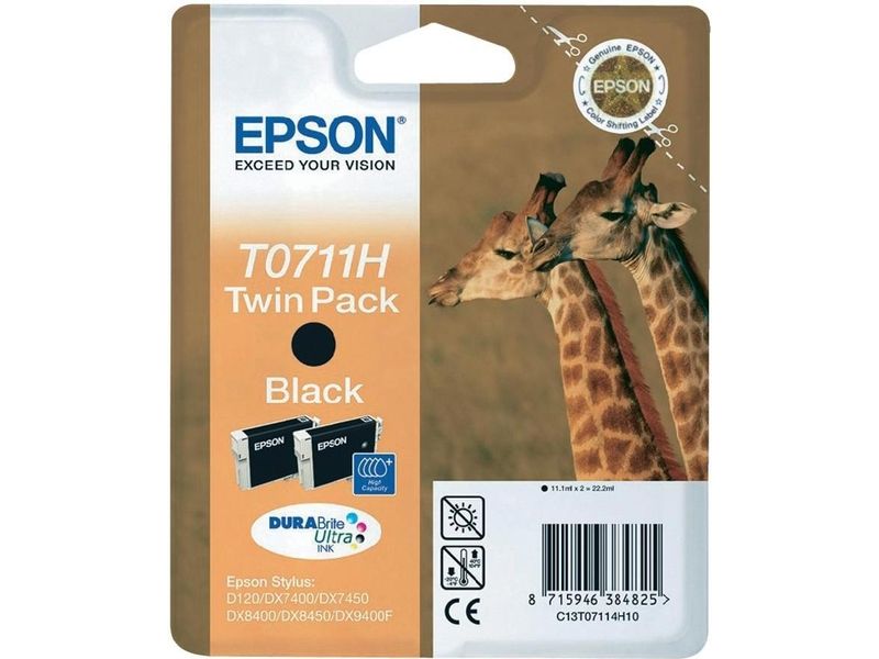 Epson T07114H10 Druckerpatrone - 2x Schwarz - Multipack
