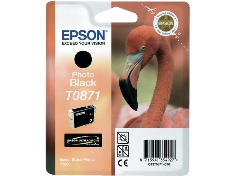 Epson T0871 (C13T08714010) Druckerpatrone - Foto-Schwarz