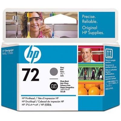 HP 72 (C9380A) - Grau + Fotoschwarz - Druckkopf